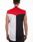Flag Shirt Cutoff Slvs - P-862