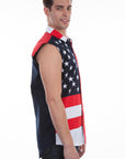 Flag Shirt Cutoff Slvs - P-862