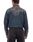 Floral Emb. Shirt - P-905