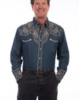 Floral Emb. Shirt - P-905