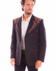 Floral Emb. Blazer - P-916