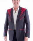 Floral Emb. Blazer - P-916