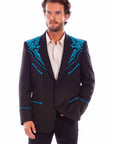 Floral Emb. Blazer - P-916