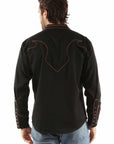 Solid Shirt With Piping & Arrows - P-920