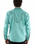 Solid Shirt With Piping & Arrows - P-920