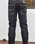 Holt Kid's Black Slim Boot Cut Jeans