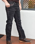 Holt Kid's Black Slim Boot Cut Jeans