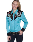 Horse Shoe Emb. Blouse - PL-637