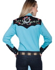 Horse Shoe Emb. Blouse - PL-637
