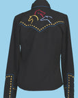 3 Color Horse Blouse - PL-799