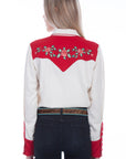 Red Yokes W/emb Roses - PL-898