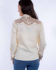 Pick Stitch Yokes/cuffs Blouse - PL-912