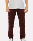 Slade Men's Wine Relaxed Fit Stretch Pants