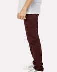 Slade Men's Wine Relaxed Fit Stretch Pants