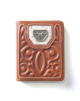 Men's Genuine Leather Wallets - Cognac