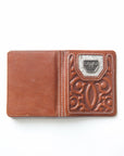 Men's Genuine Leather Wallets - Cognac