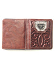 Men's Genuine Leather Wallets - Brown