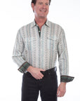 Tencel Diamond Print Shirt - PS-265