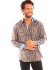 Paisley Print Tencel Shirt - PS-326
