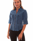 3/4 Sleeve Peruvian Cotton Blouse - PSL-064