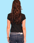 Capsleeve Peruvian Cotton Blouse - PSL-066