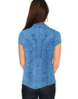 Capsleeve Peruvian Cotton Blouse - PSL-066