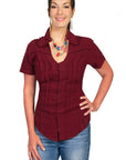 S/s Emb. Cross Back - PSL-068S