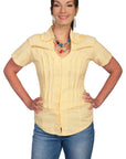 S/s Emb. Cross Back - PSL-068S