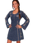 Contrast Soutache L/s Dress - PSL-105