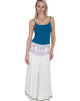 Lined Emb. Front Panel Skirt - PSL-170
