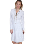 L/s Multi Panel Dress W/collar - PSL-176