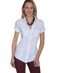 2 Pocket Button Front Blouse - PSL-181