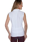 S/l Button Front Collar Blouse - PSL-184