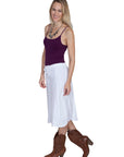 Tie Front Skirt Elastic Back - PSL-188
