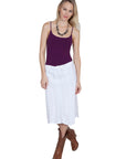 Tie Front Skirt Elastic Back - PSL-188