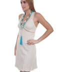 Crochet Strap "x" Back Dress - PSL-219