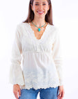 Plunging Neck Line W/bell Sleeves - PSL-221