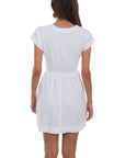 Cap Sleeve Button Front Dress - PSL-241