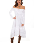 Scoop Neck L/s Long Dress - PSL-249
