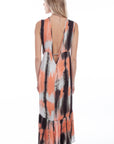Crochet Neck Tie Dye Dress - PSL-254