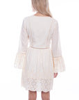 Dress With Ruffle Sleeve Eyelet Fab - PSL-264