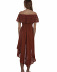 Off Shoulder Hi/lo Dress - PSL-266