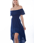 Off Shoulder Hi/lo Dress - PSL-266