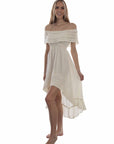 Off Shoulder Hi/lo Dress - PSL-266