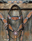 Classic AB Browband/One Ear Tack Set with Wither Strap