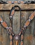 Classic AB Browband/One Ear Tack Set with Wither Strap