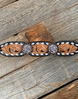 Classic AB Browband/One Ear Tack Set with Wither Strap