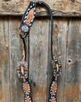 Classic AB Browband/One Ear Tack Set with Wither Strap