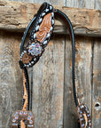 Classic AB Browband/One Ear Tack Set with Wither Strap