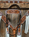 Whipstitch AB Browband/One Ear Tack Set with Wither Strap